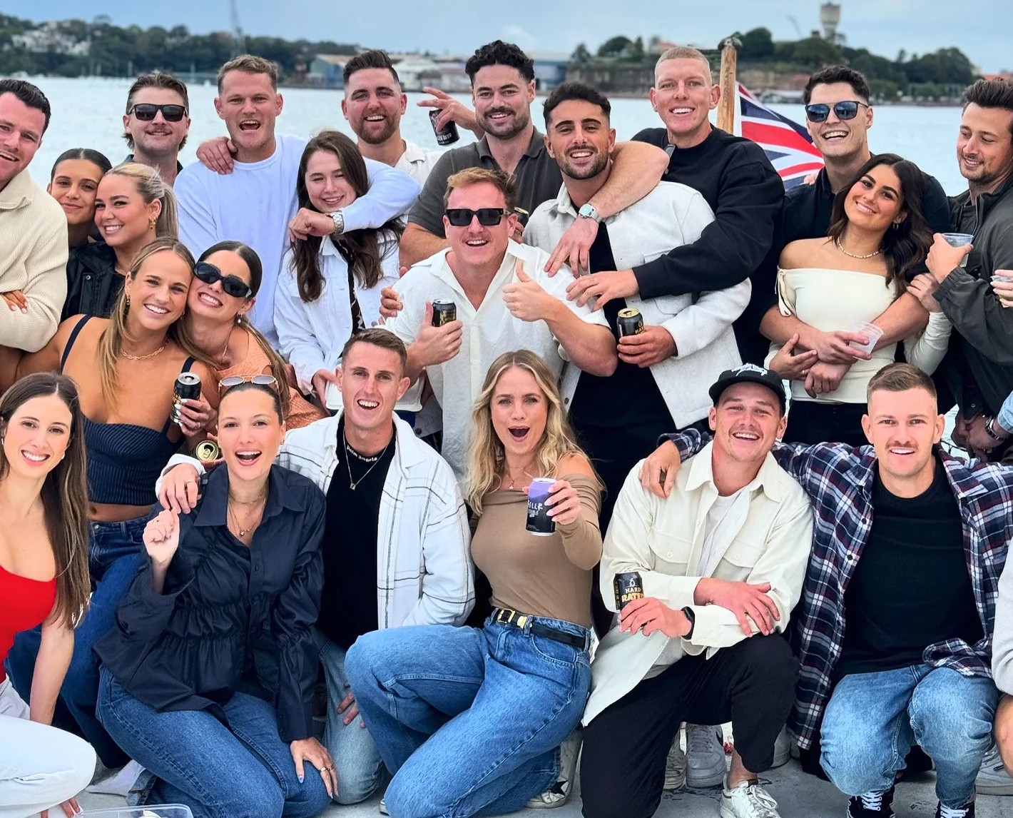 Private charter guests celebrating on Luna Cruises on Sydney Harbour